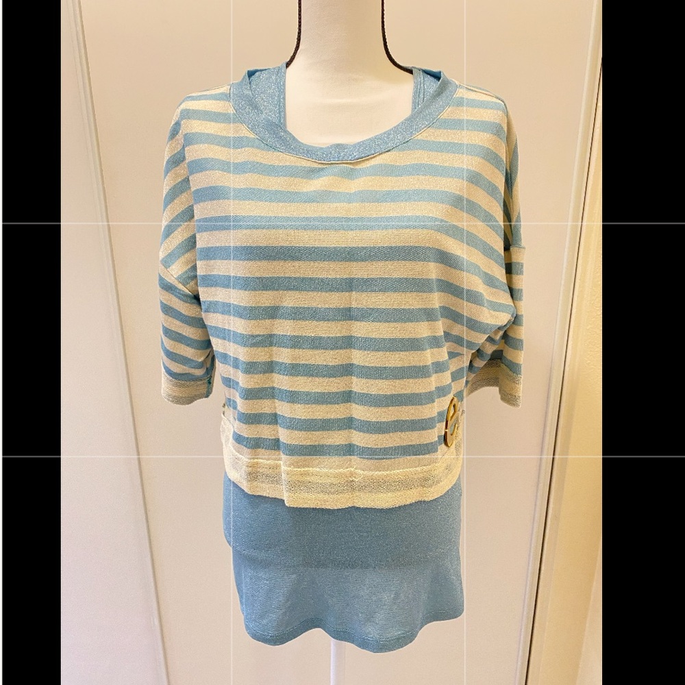 NWT Italian 2-pieces Tunic Top (size Small)